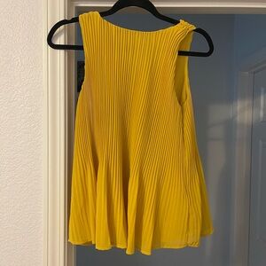 A new day yellow tulip blouse